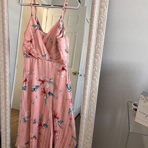 Lulu's Pink Floral Dress